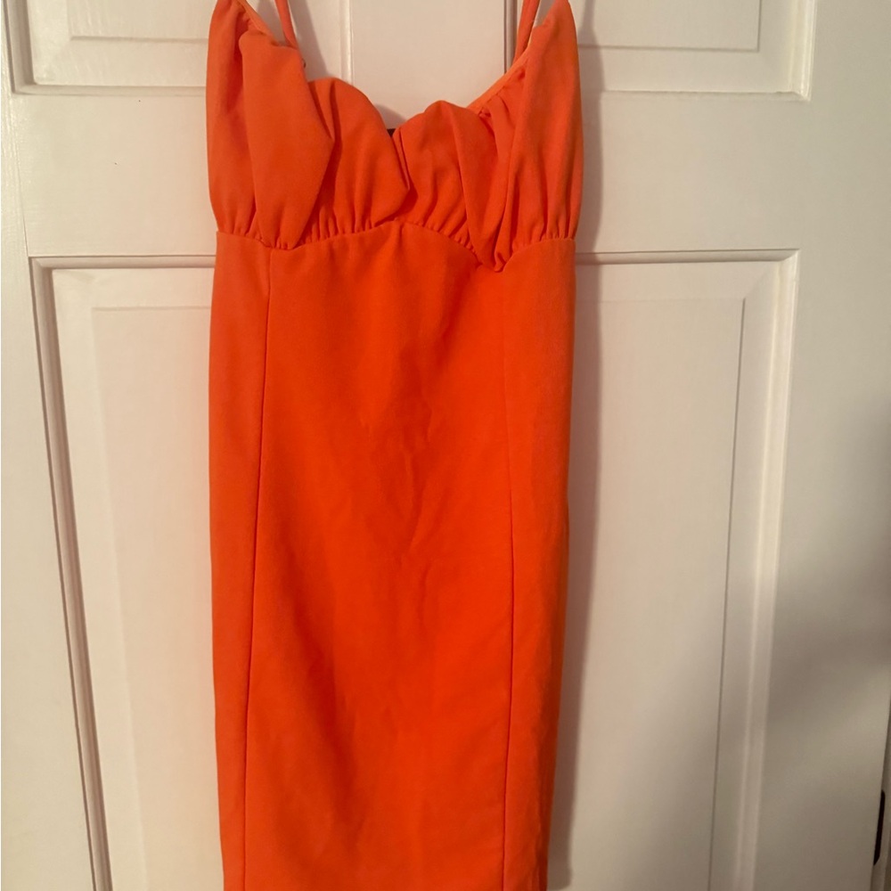 Orange Mini Dress